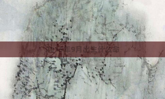 2015年9月出生什么命