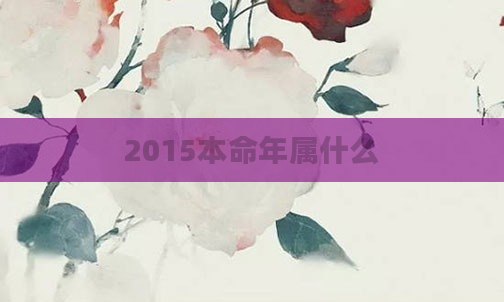 2015本命年属什么