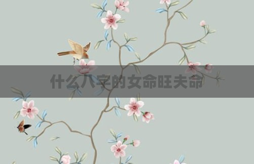 什么八字的女命旺夫命
