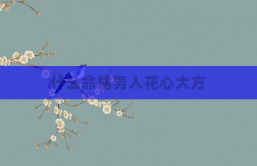 什么命格男人花心大方