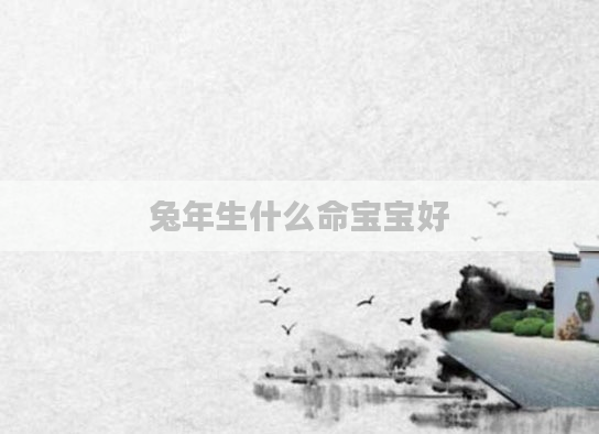 兔年生什么命宝宝好
