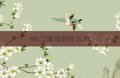 90年属马的什么命