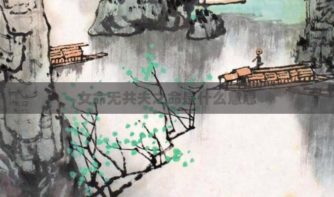 女命无共夫之命是什么意思