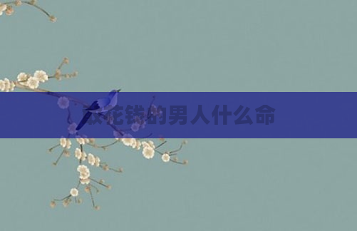 敢花钱的男人什么命