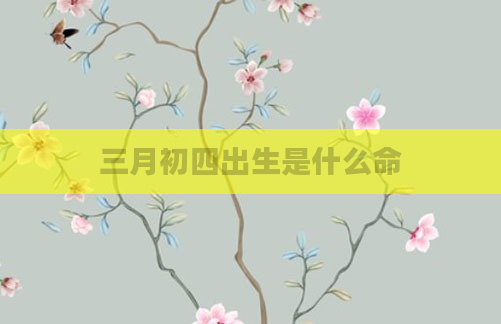 三月初四出生是什么命