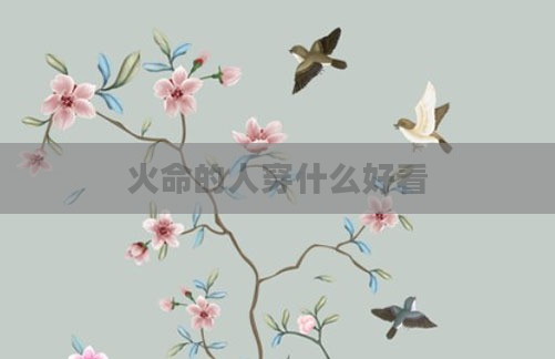 火命的人穿什么好看