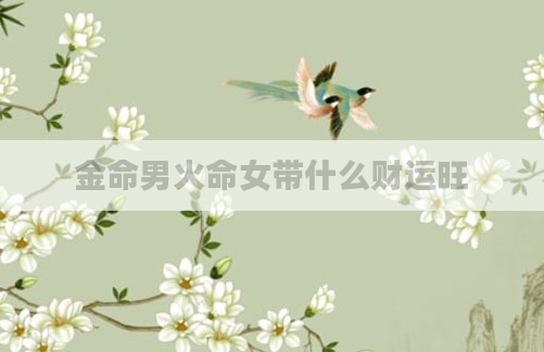 金命男火命女带什么财运旺