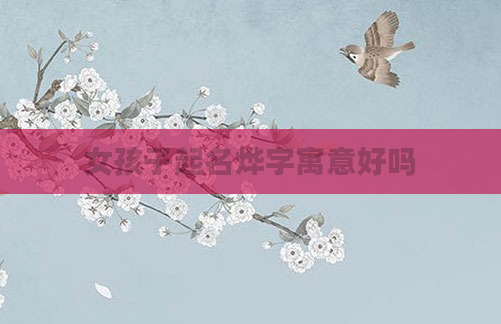 女孩子起名烨字寓意好吗