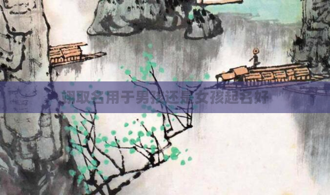 翊取名用于男孩还是女孩起名好