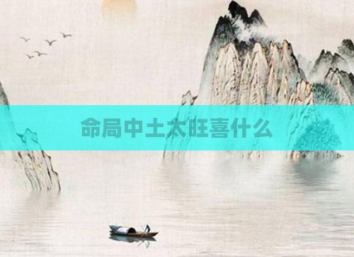 命局中土太旺喜什么