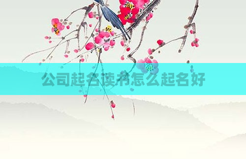 公司起名读书怎么起名好