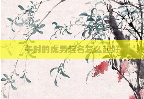 午时的虎男起名怎么起好