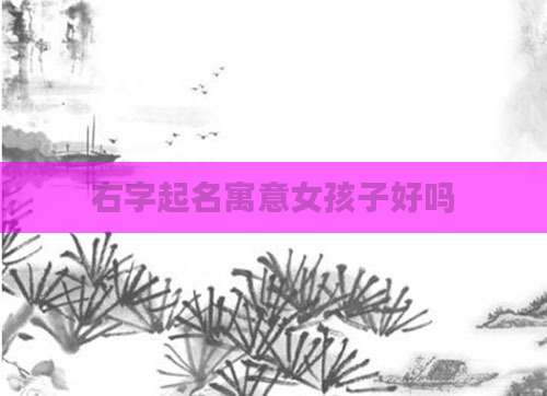 右字起名寓意女孩子好吗
