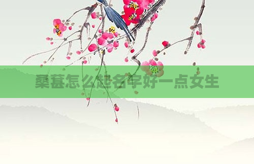 桑葚怎么起名字好一点女生