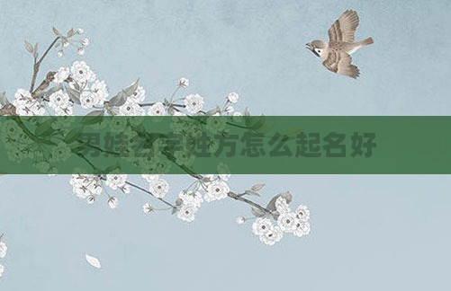 男娃名字姓方怎么起名好