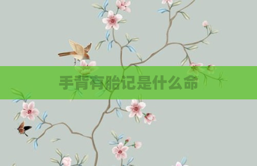 手背有胎记是什么命