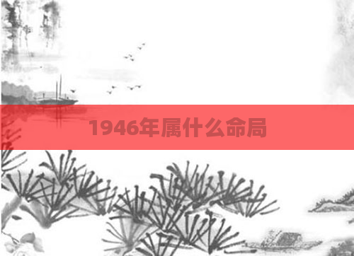 1946年属什么命局
