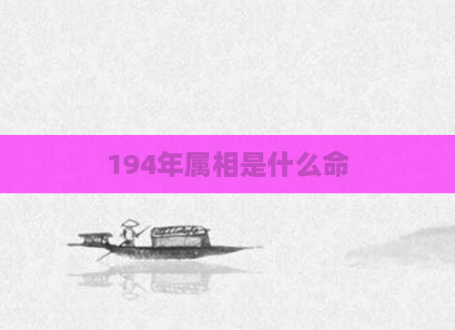 194年属相是什么命