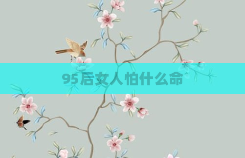 95后女人怕什么命