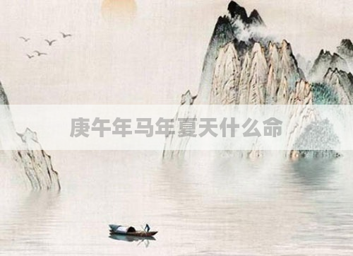 庚午年马年夏天什么命