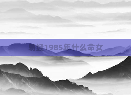 易经1985年什么命女