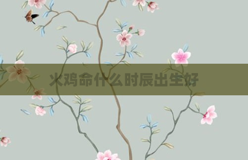 火鸡命什么时辰出生好