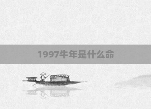 1997牛年是什么命