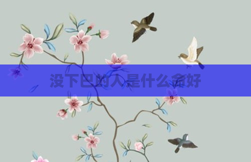 没下巴的人是什么命好