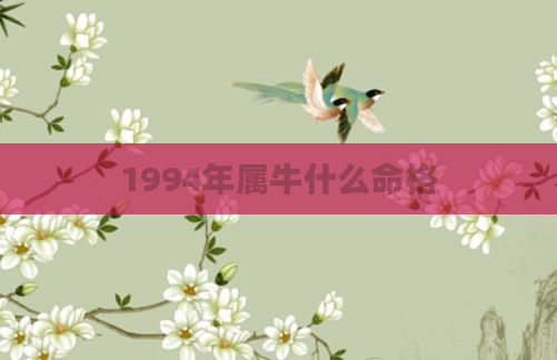 1994年属牛什么命格