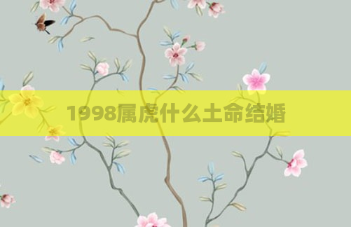 1998属虎什么土命结婚