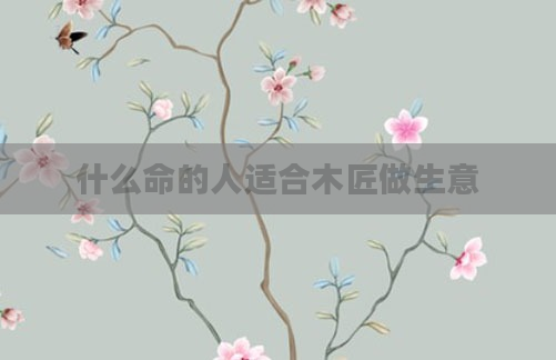 什么命的人适合木匠做生意