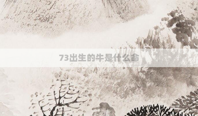 73出生的牛是什么命