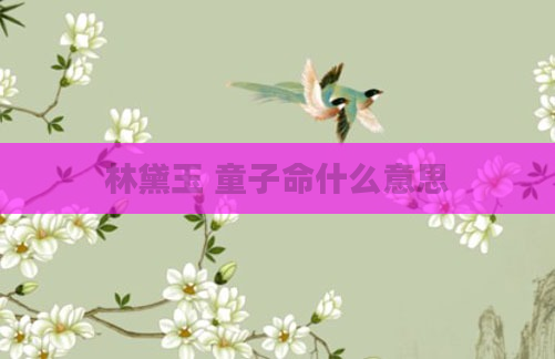 林黛玉 童子命什么意思
