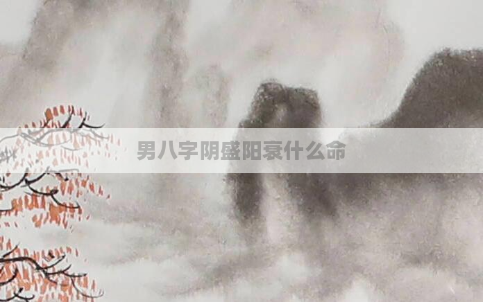 男八字阴盛阳衰什么命