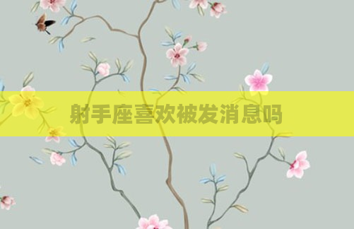 射手座喜欢被发消息吗