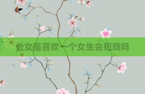 处女座喜欢一个女生会犯贱吗