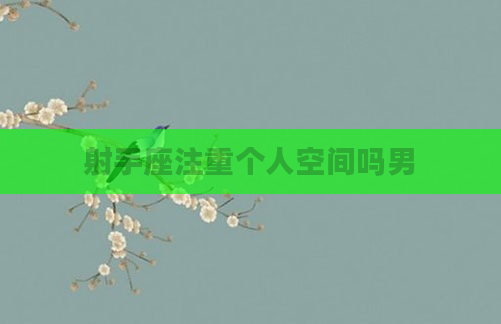 射手座注重个人空间吗男