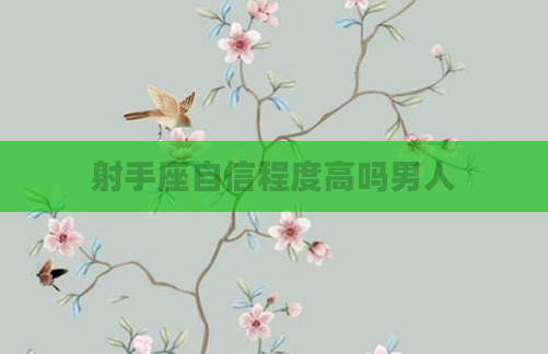 射手座自信程度高吗男人