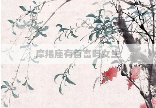 摩羯座有首富吗女生