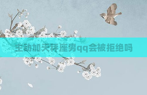 主动加天秤座男qq会被拒绝吗