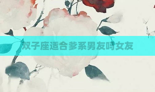 双子座适合爹系男友吗女友