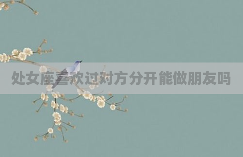 处女座喜欢过对方分开能做朋友吗