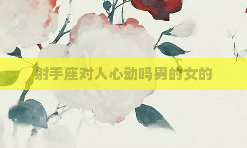 射手座对人心动吗男的女的
