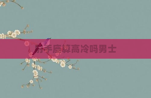 射手座算高冷吗男士