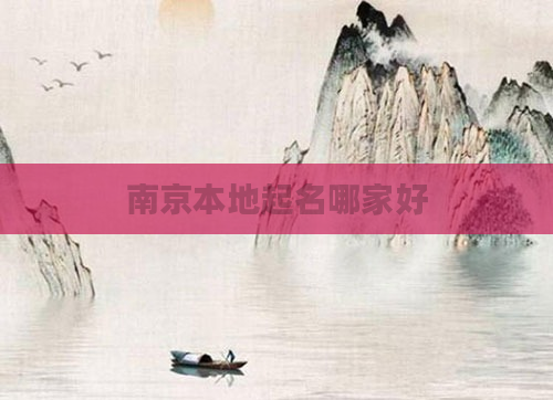 南京本地起名哪家好