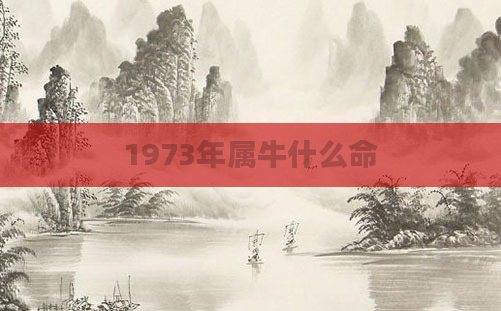 1973年属牛什么命