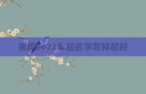 属虎2022年起名字怎样起好