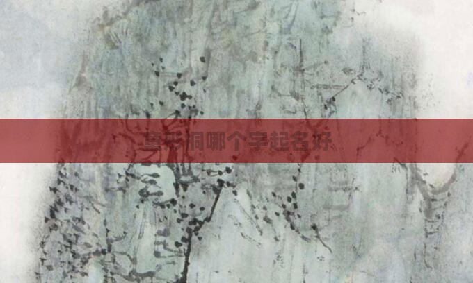 童彤桐哪个字起名好