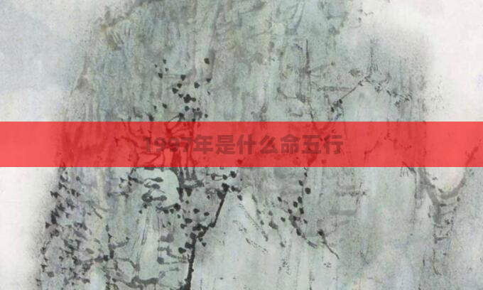 1997年是什么命五行