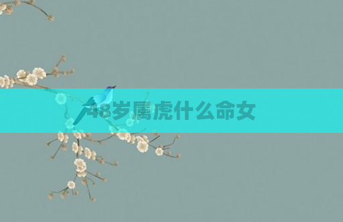 48岁属虎什么命女